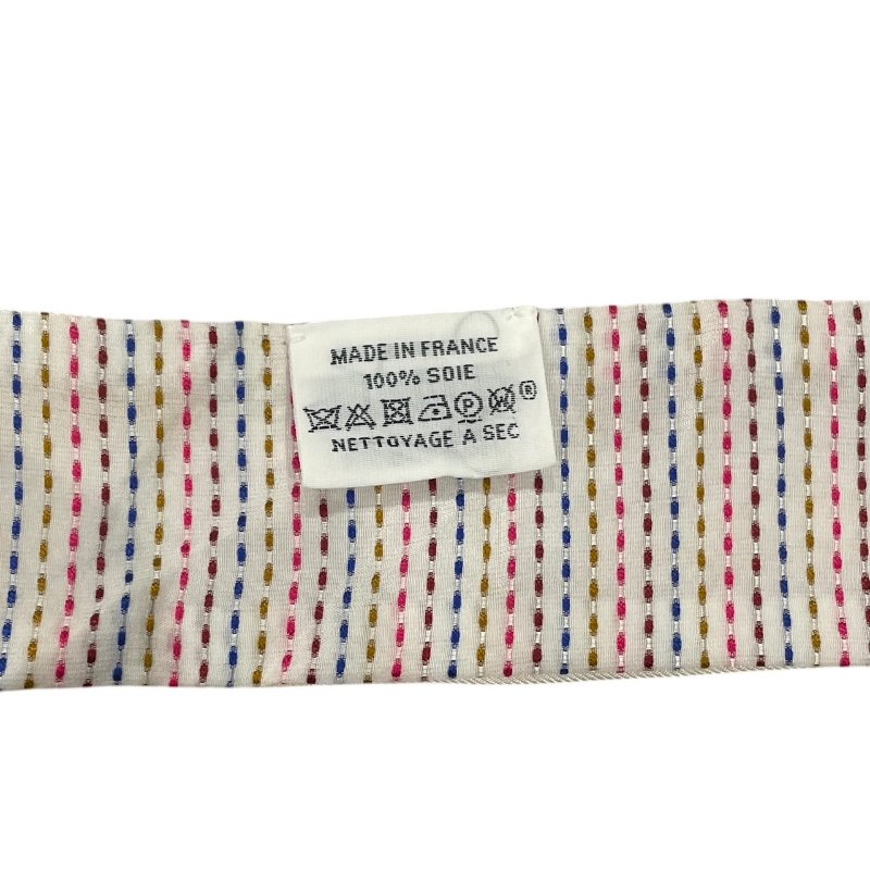 HERMES 愛馬仕 CHEVALOSCOPE POINTILLE TWILLY 絲巾 真絲 白色系-3