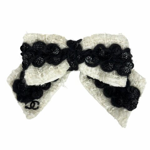 CHANEL 中古 CC 蝴蝶結 胸針