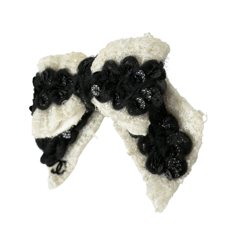 CHANEL 中古 CC 蝴蝶結 胸針-4