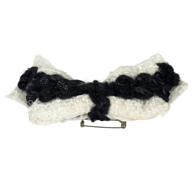 CHANEL 中古 CC 蝴蝶結 胸針-6