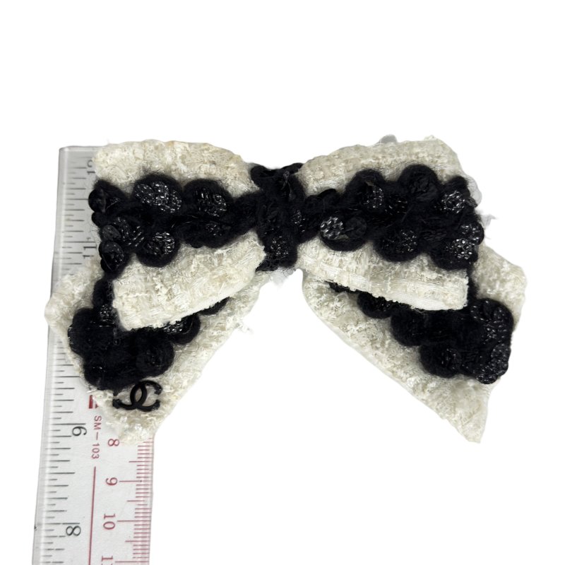 CHANEL 中古 CC 蝴蝶結 胸針-12