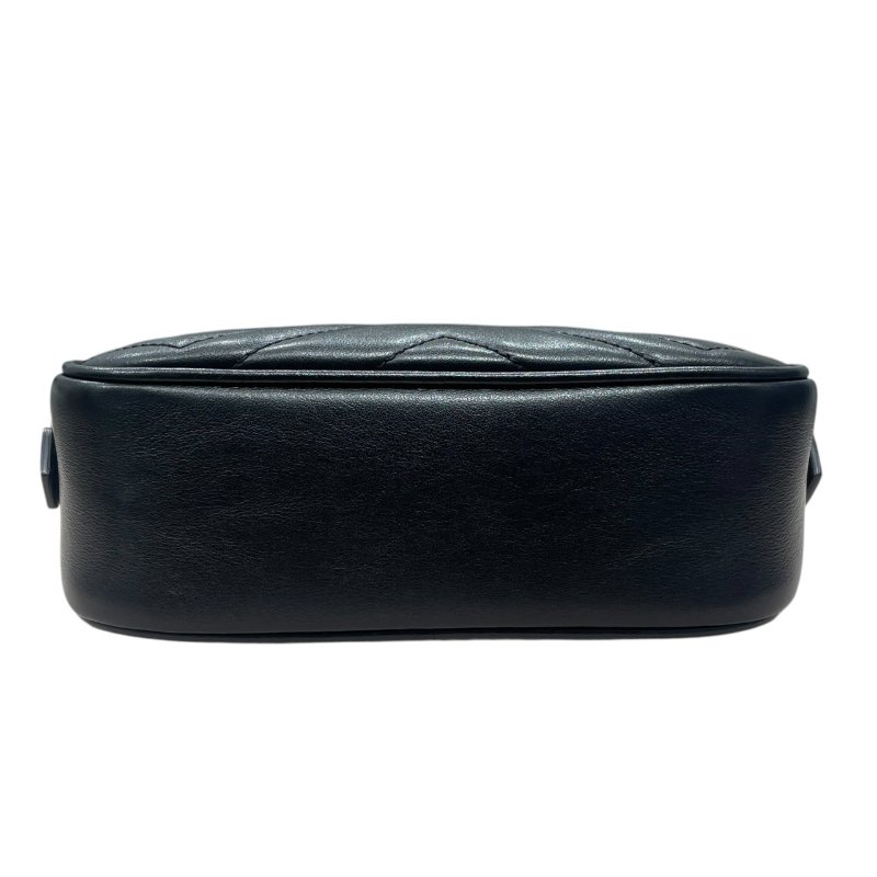 GUCCI 古馳 448065 GG MARMONT 肩背包 皮革 黑色 金釦 小號-5