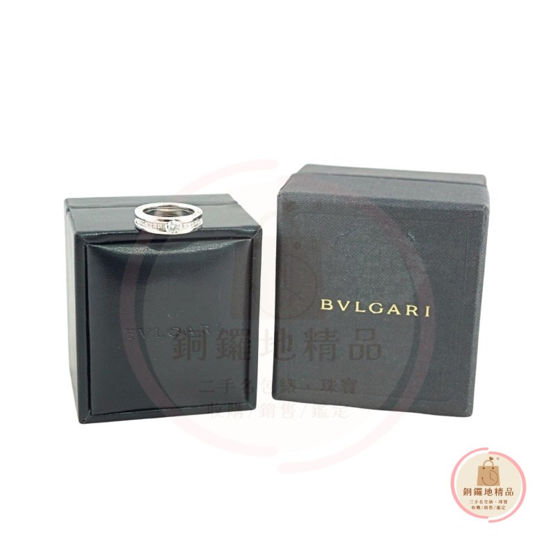 BVLGARI 寶格麗 B.zero1 18白K金鑲鑽戒指 鑽戒-4