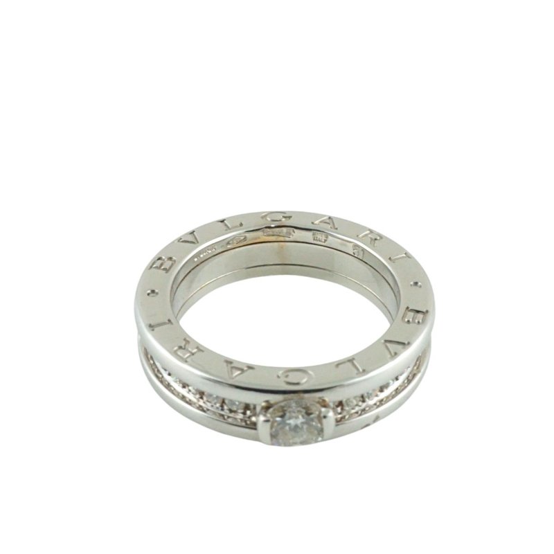 BVLGARI 寶格麗 B.zero1 18白K金鑲鑽戒指 鑽戒-11