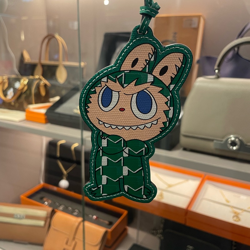 Moynat x Kasing Lung The Monsters Labubu Bag Charm Green-1