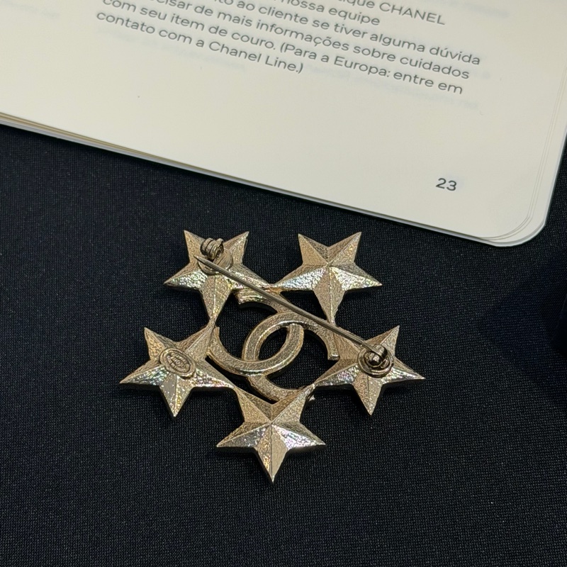 CHANEL  五星水晶胸針-5