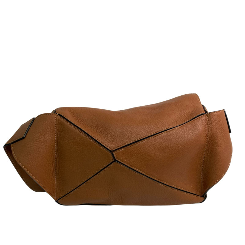 △ LOEWE 羅意威 Brown Calfskin Puzzle Waist Bag 啡色小牛皮腰包-267010006-2