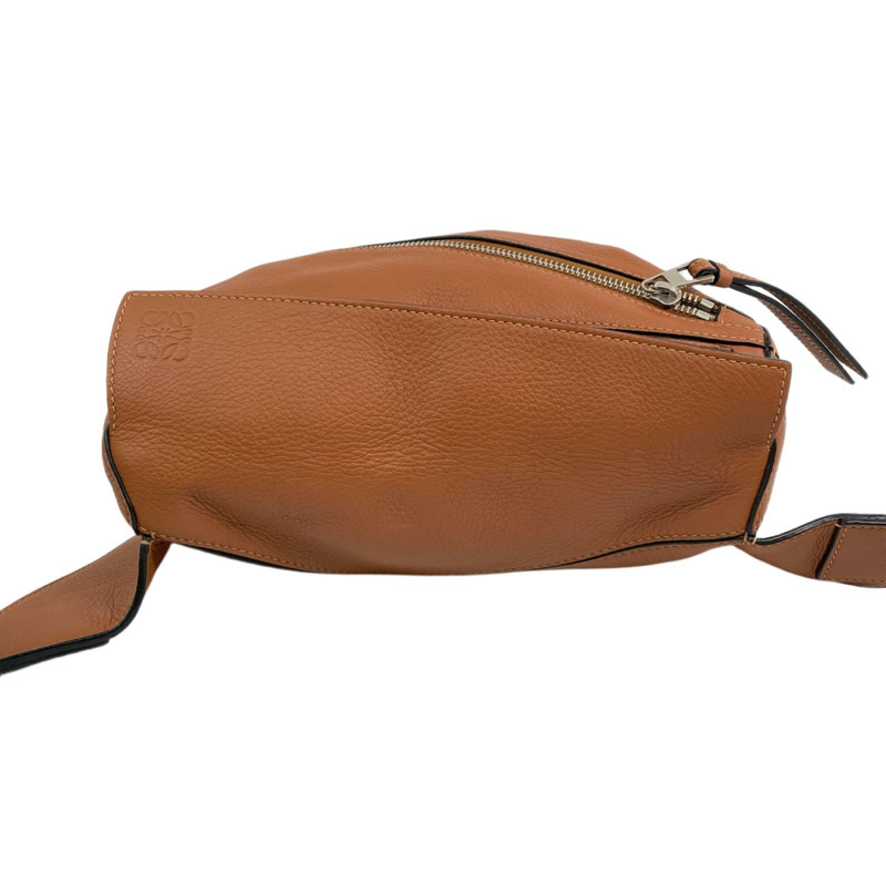 △ LOEWE 羅意威 Brown Calfskin Puzzle Waist Bag 啡色小牛皮腰包-267010006-3