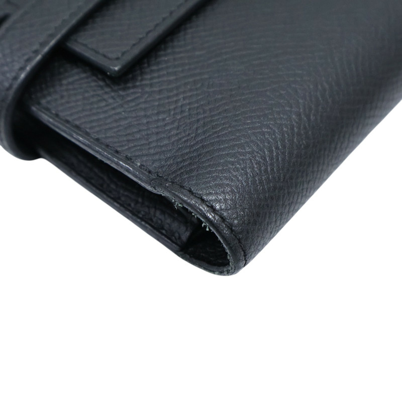 黑色 Epsom牛皮 Kelly Depliant Medium 三折長夾 D刻 金扣【HERMES 愛馬仕】-9