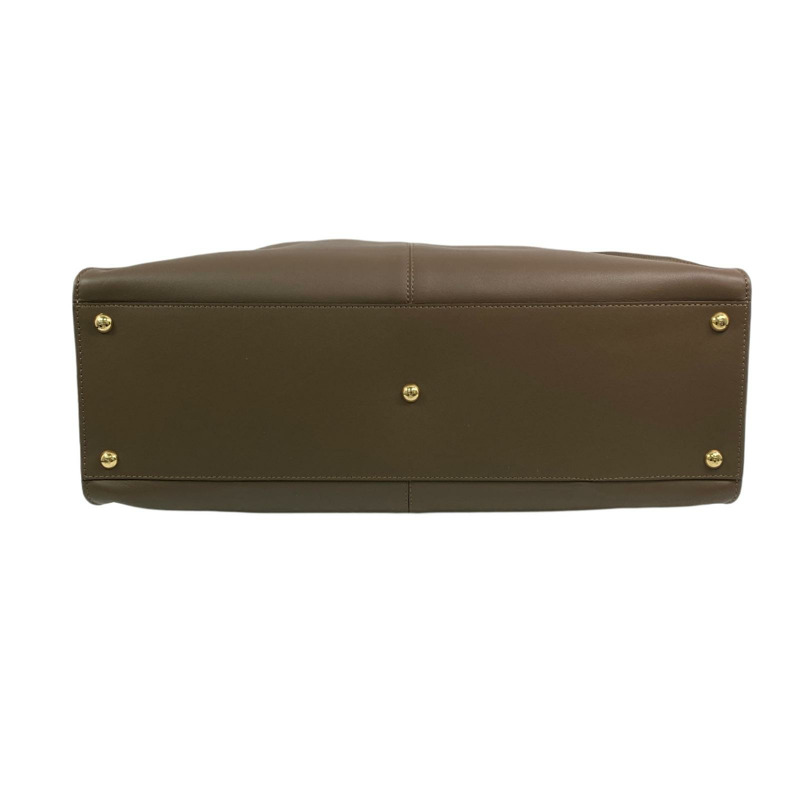 △ FENDI 芬迪 Brown Calfskin Peekaboo X-Lite Handbag 啡色小牛皮手挽袋 8BN304-267010359-5