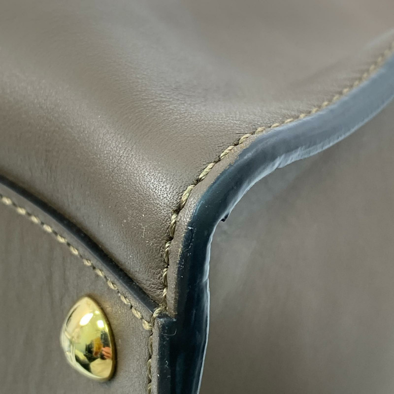 △ FENDI 芬迪 Brown Calfskin Peekaboo X-Lite Handbag 啡色小牛皮手挽袋 8BN304-267010359-7