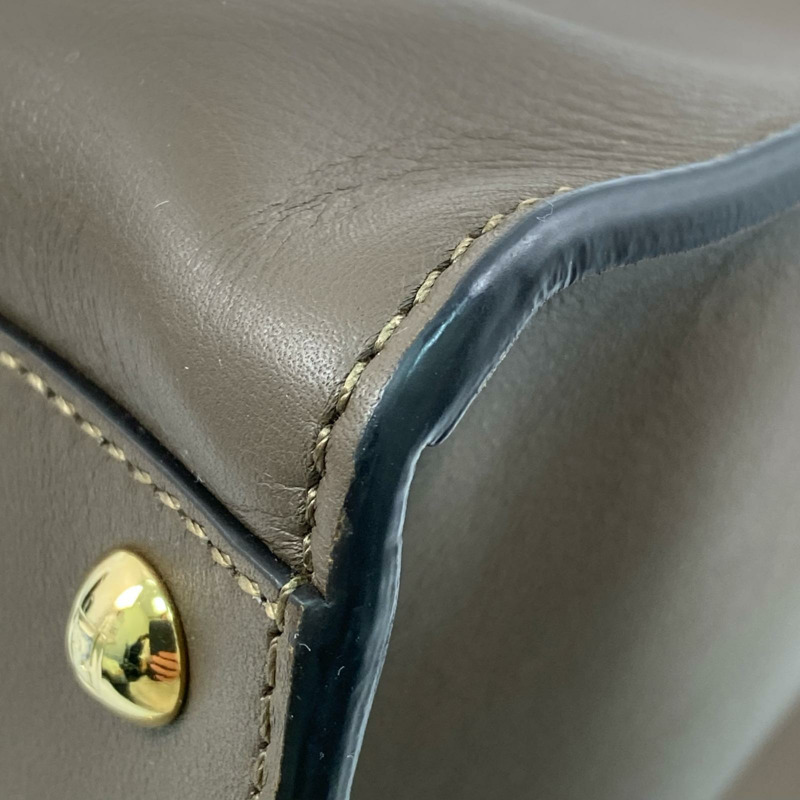 △ FENDI 芬迪 Brown Calfskin Peekaboo X-Lite Handbag 啡色小牛皮手挽袋 8BN304-267010359-9
