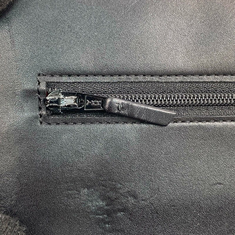 △ CHANEL 香奈兒 Black Calfskin Silver Tone Metal Cambon No.16 Chain Wallet 黑色小牛皮銀色金屬No.16鏈條銀包-267009841-16