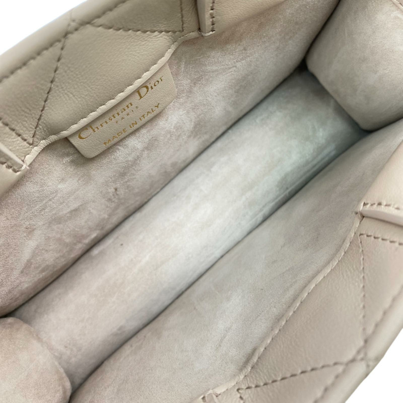 △ Christian Dior 迪奥 Beige Calfskin Mini Book Tote 2 way bag 淺褐色小牛皮兩用袋-267009734-12