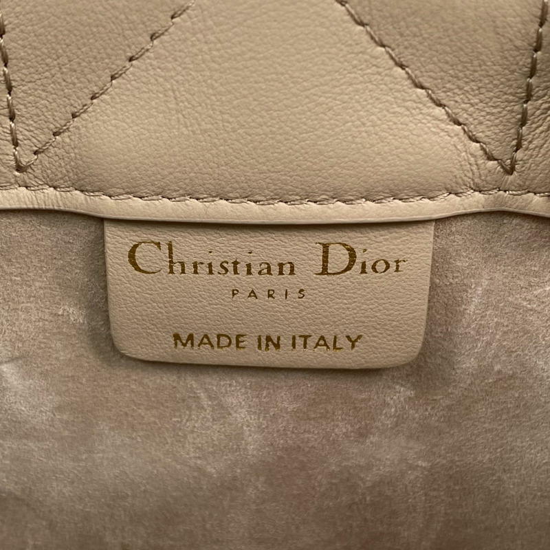 △ Christian Dior 迪奥 Beige Calfskin Mini Book Tote 2 way bag 淺褐色小牛皮兩用袋-267009734-18