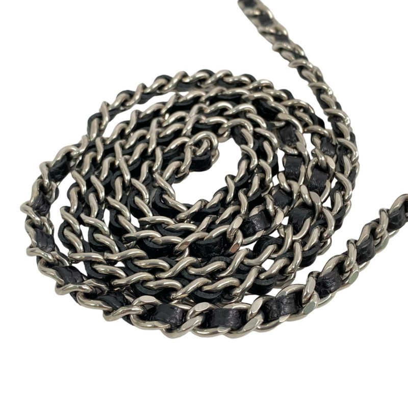 △ CHANEL 香奈兒 Black Caviar Skin 19CM Silver Tone Metal  Chain Wallet 黑色粒紋小牛皮19CM銀色金屬鏈條銀包 AP4241-267009809-11