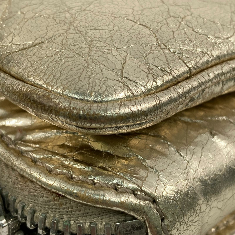△ CHANEL 香奈兒 Gold Goatskin Silver Tone Metal Mini No.16 Chain Crossbody Bag 金色山羊皮銀色金屬No.16鎖鏈斜揹袋-267010687-5