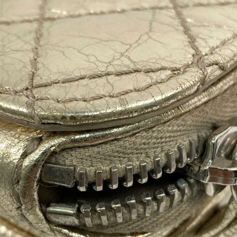 △ CHANEL 香奈兒 Gold Goatskin Silver Tone Metal Mini No.16 Chain Crossbody Bag 金色山羊皮銀色金屬No.16鎖鏈斜揹袋-267010687-8