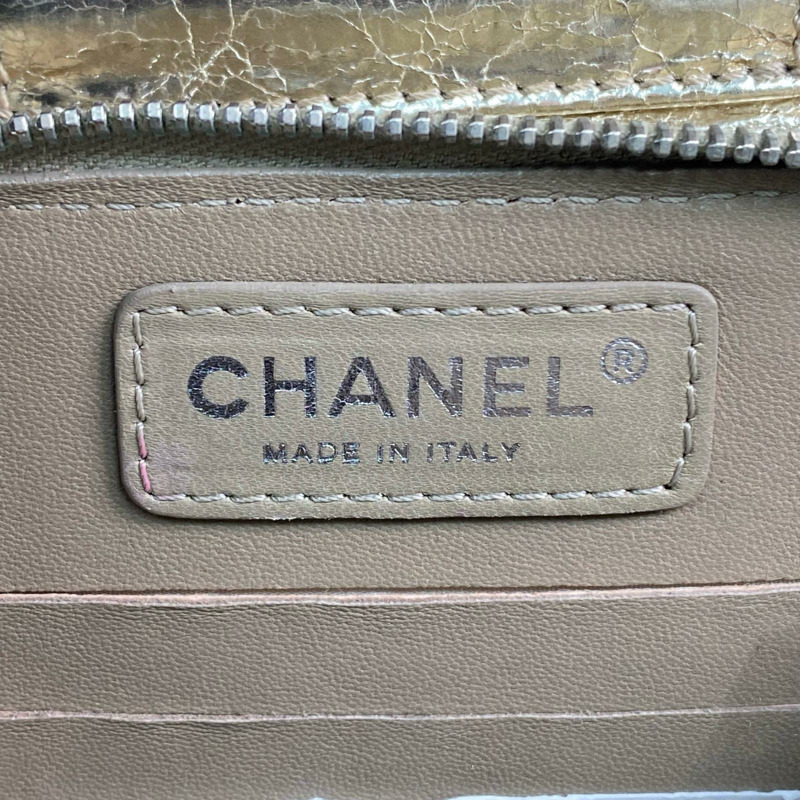 △ CHANEL 香奈兒 Gold Goatskin Silver Tone Metal Mini No.16 Chain Crossbody Bag 金色山羊皮銀色金屬No.16鎖鏈斜揹袋-267010687-11