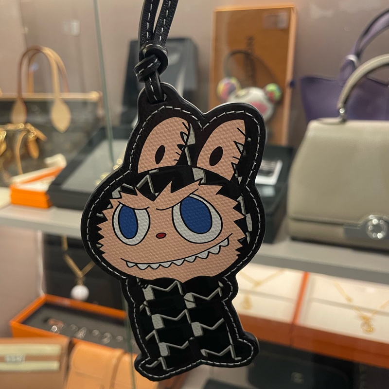 Moynat x Kasing Lung The Monsters Labubu Bag Charm Black-1