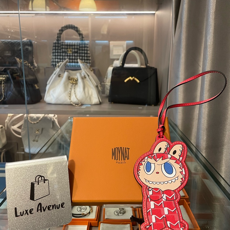 Moynat x Kasing Lung The Monsters Labubu Bag Charm Red-0