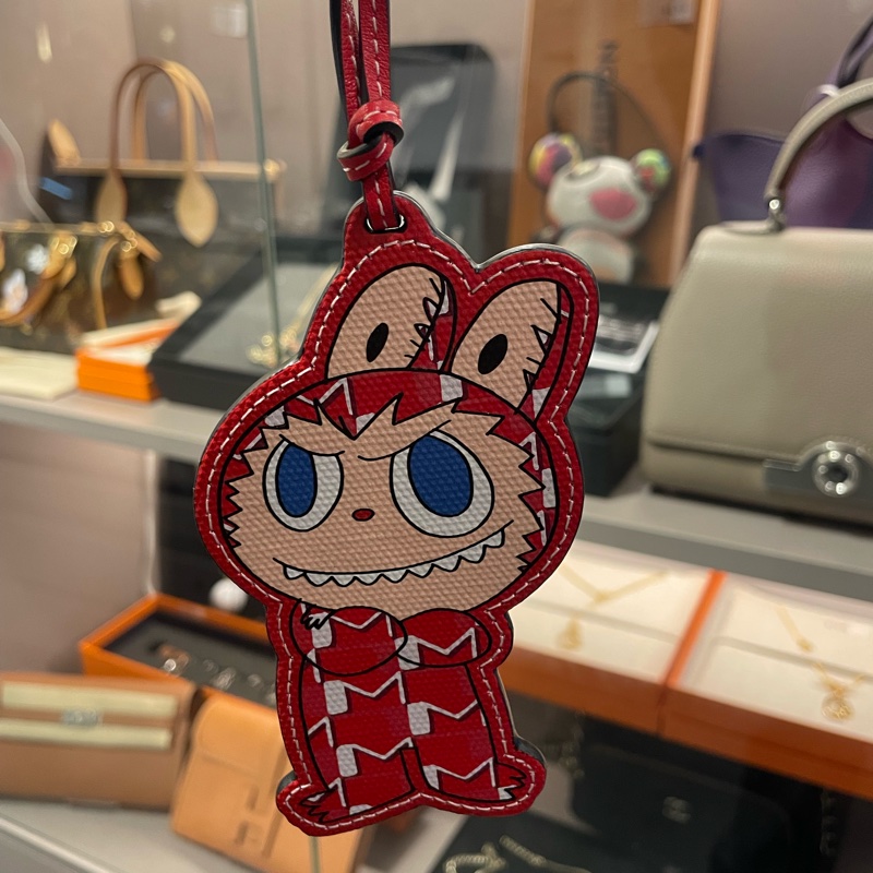 Moynat x Kasing Lung The Monsters Labubu Bag Charm Red-1