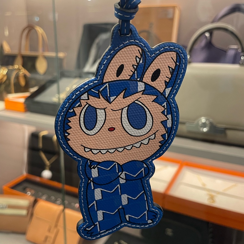 Moynat x Kasing Lung The Monsters Labubu Bag Charm Blue-1