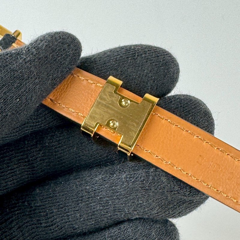 現貨HERMES 愛馬仕 皮帶 POP H 15MM 黑色 85CM-6