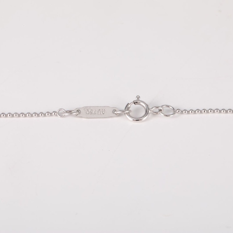TIFFANY&CO 18K白金鑽石pt950太陽花小號3.2cm鑰匙項鏈-4
