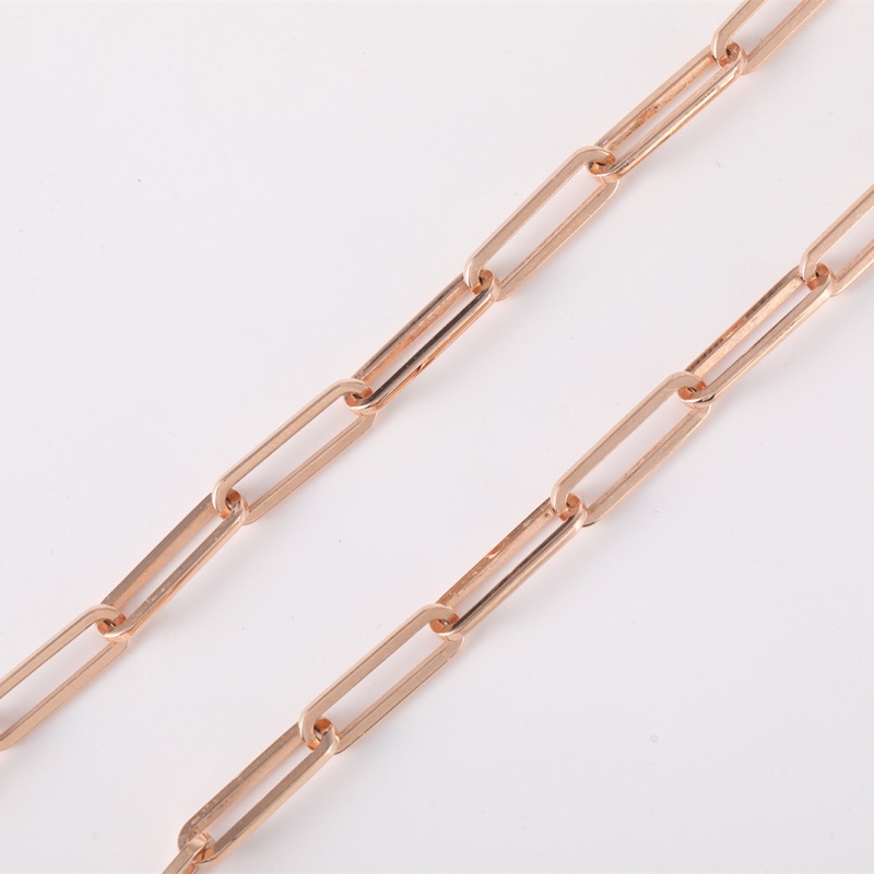 HERMES 18K玫瑰金chainedancredivine豬鼻子鑲鑽項鏈SH-3