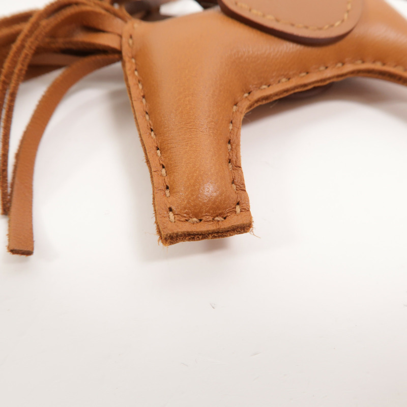 HERMES Milo/Swift皮革Rodeo Pegase PM掛飾Gold-11