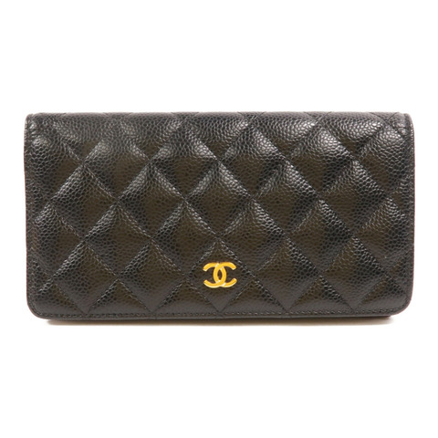 CHANEL 牛皮皮革Classic Long Flap Wallet長錢包