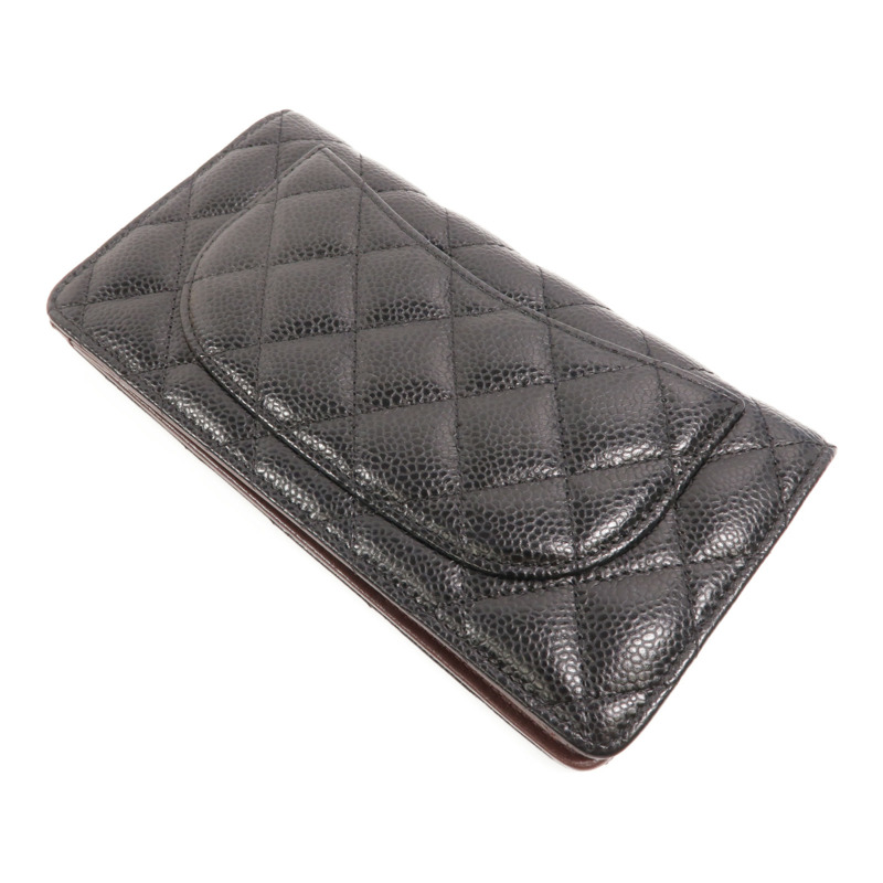 CHANEL 牛皮皮革Classic Long Flap Wallet長錢包-5
