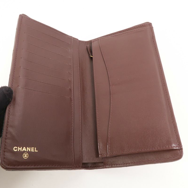 CHANEL 牛皮皮革Classic Long Flap Wallet長錢包-6