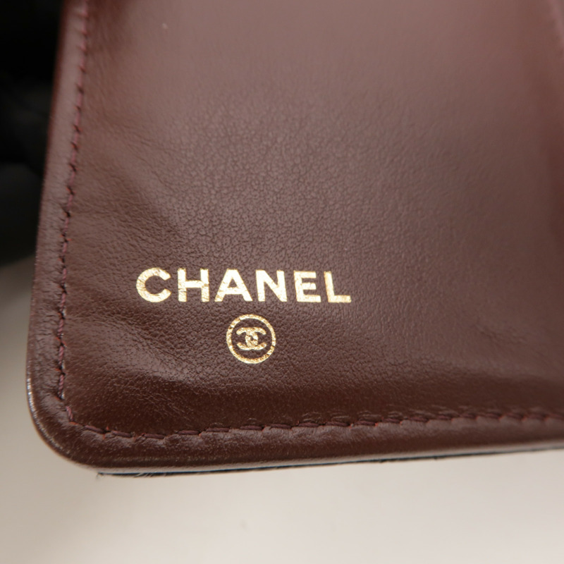 CHANEL 牛皮皮革Classic Long Flap Wallet長錢包-9