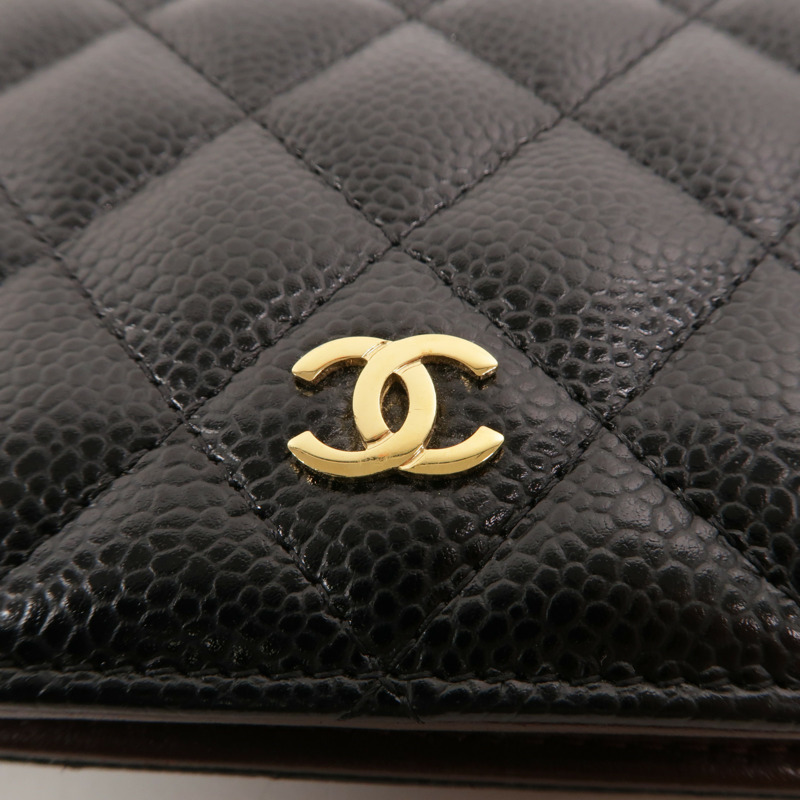 CHANEL 牛皮皮革Classic Long Flap Wallet長錢包-12