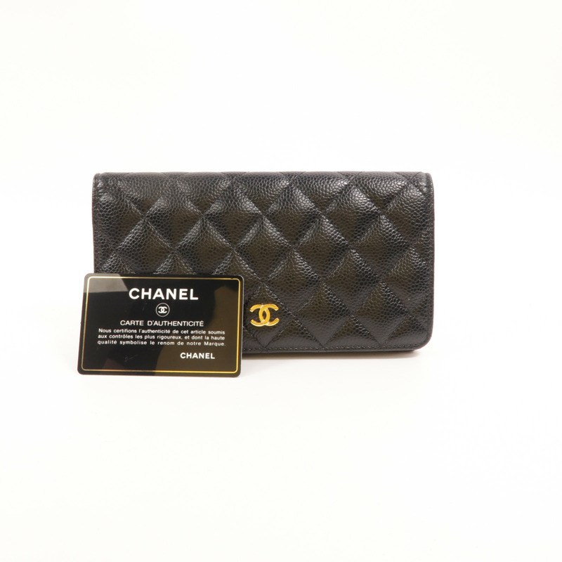 CHANEL 牛皮皮革Classic Long Flap Wallet長錢包-14