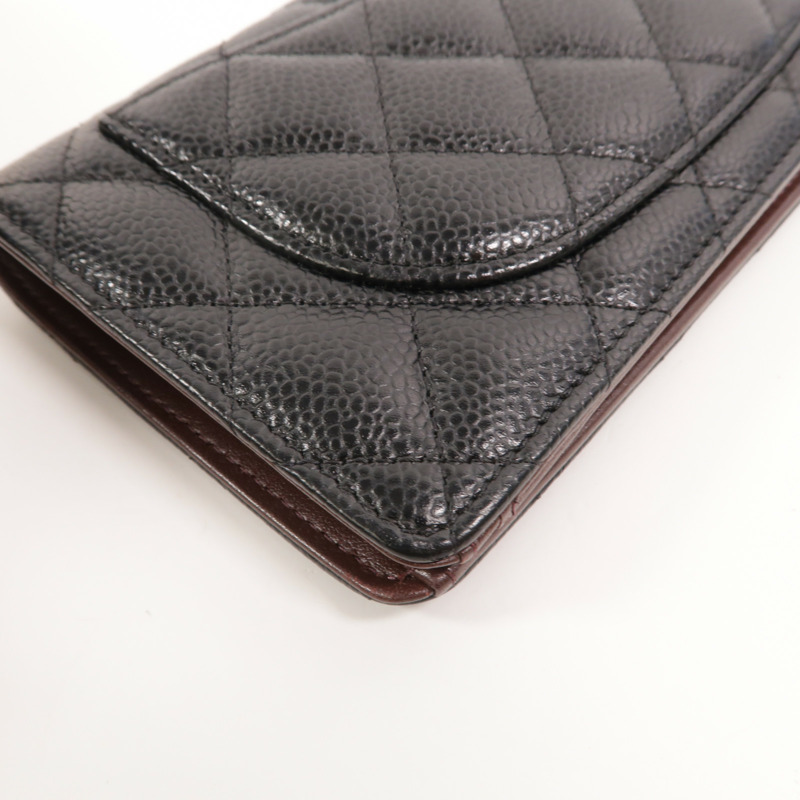 CHANEL 牛皮皮革Classic Long Flap Wallet長錢包-18