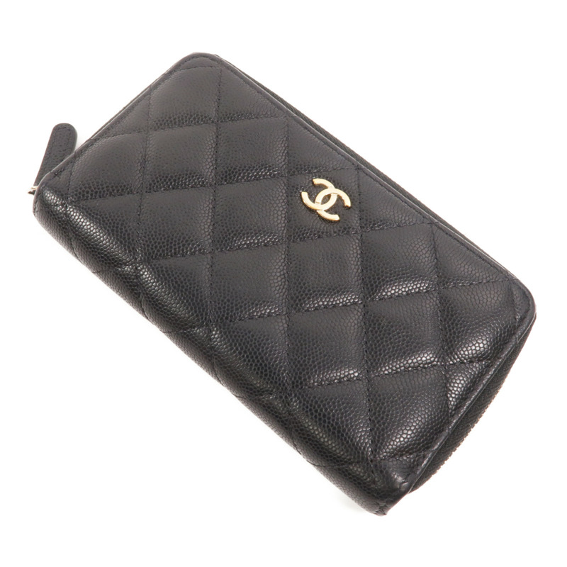 CHANEL 牛皮皮革Classic Medium Zipped Wallet長錢包-4