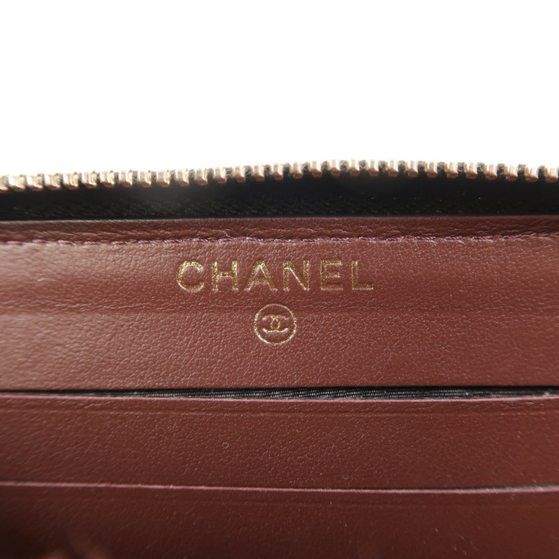 CHANEL 牛皮皮革Classic Medium Zipped Wallet長錢包-7
