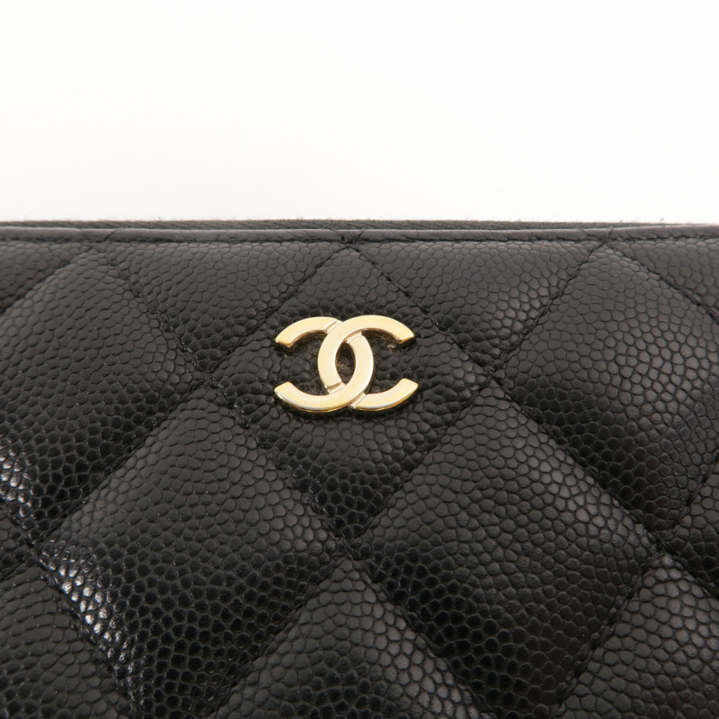 CHANEL 牛皮皮革Classic Medium Zipped Wallet長錢包-10
