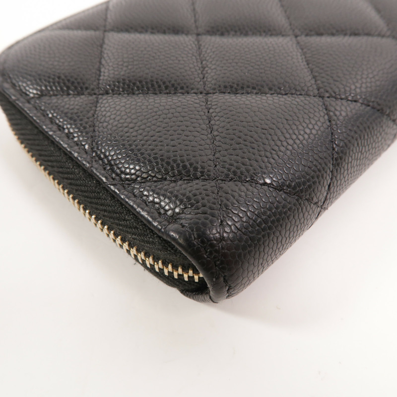 CHANEL 牛皮皮革Classic Medium Zipped Wallet長錢包-15