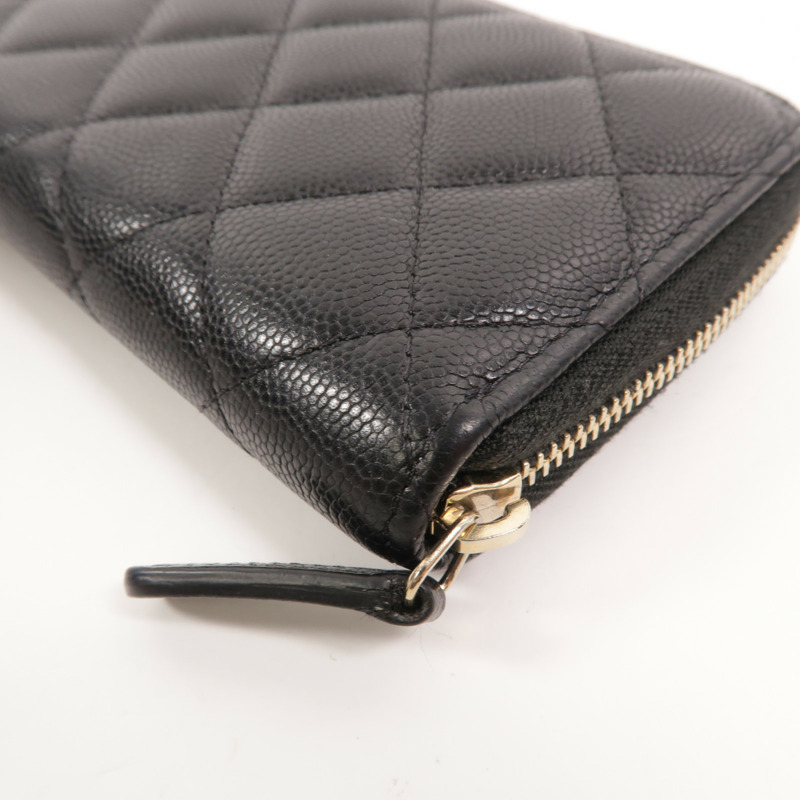 CHANEL 牛皮皮革Classic Medium Zipped Wallet長錢包-16