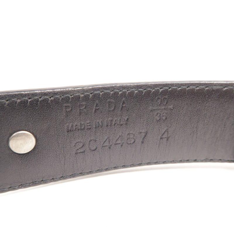 PRADA 牛皮皮革Belt 90cm皮帶-3