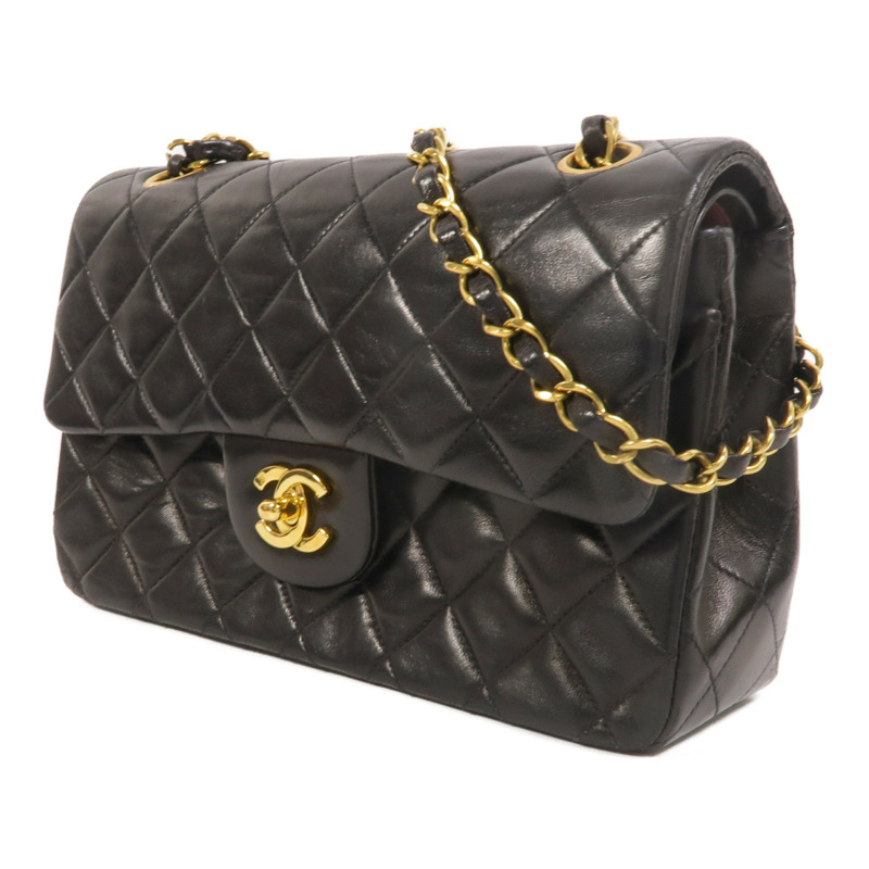 CHANEL 羊皮皮革Vintage Classic 23鏈帶肩背袋-2
