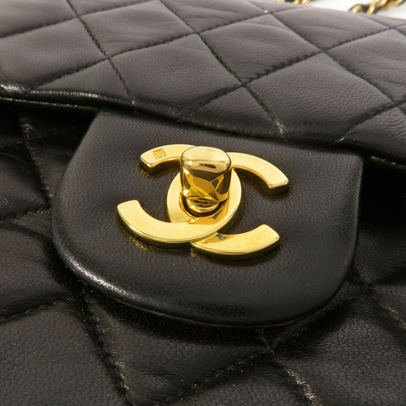 CHANEL 羊皮皮革Vintage Classic 23鏈帶肩背袋-10