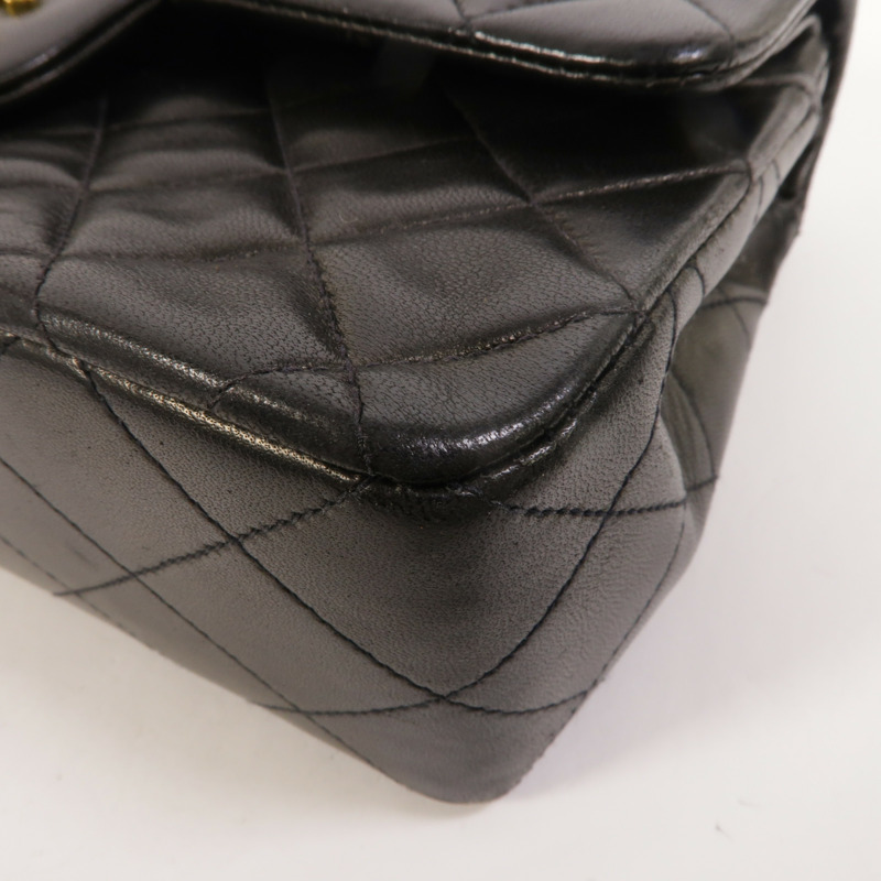 CHANEL 羊皮皮革Vintage Classic 23鏈帶肩背袋-11