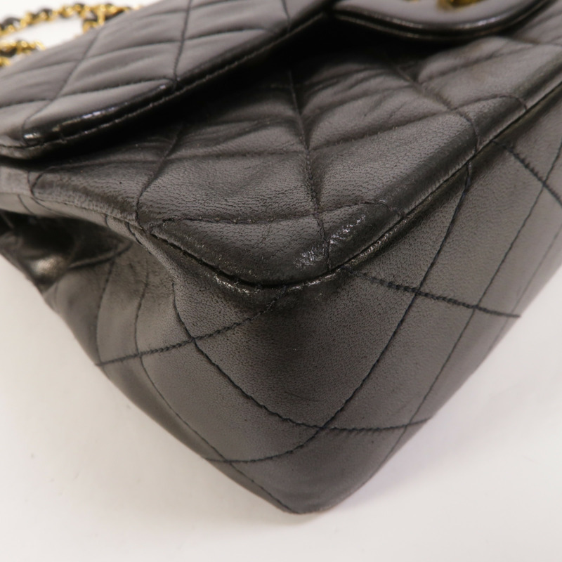 CHANEL 羊皮皮革Vintage Classic 23鏈帶肩背袋-12