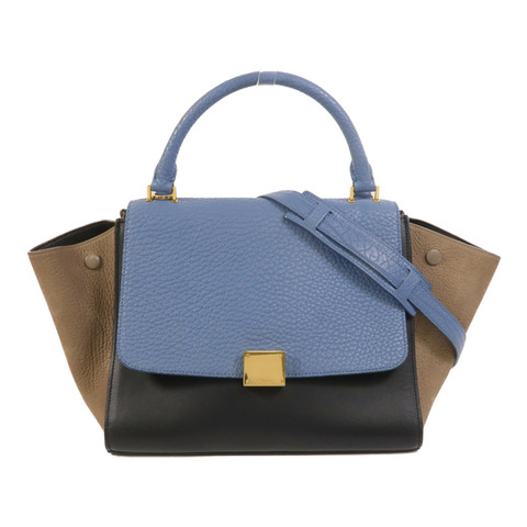 CELINE 牛皮皮革Trapeze手挽肩背兩用袋