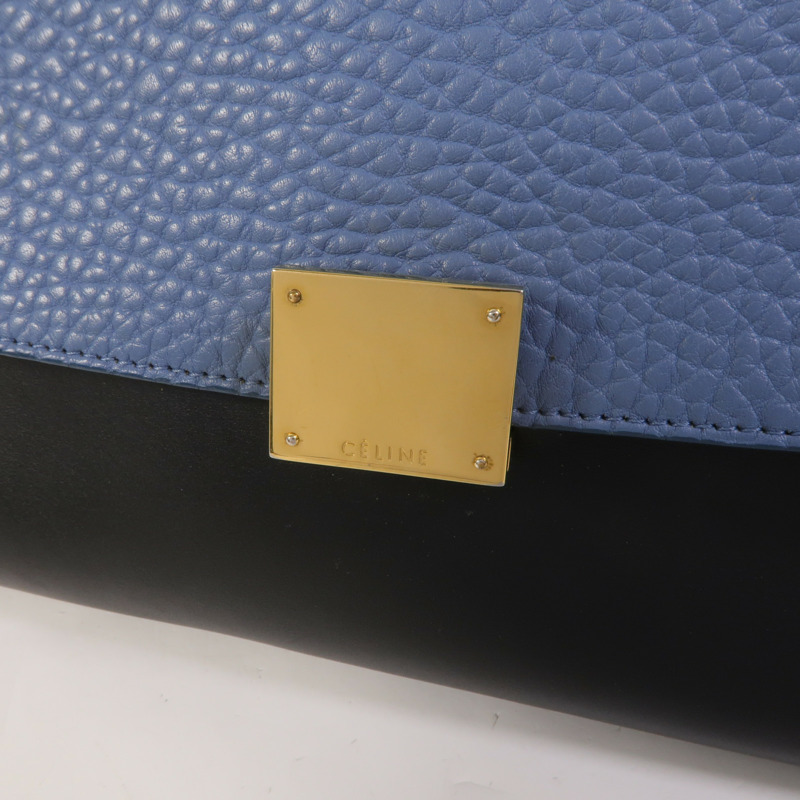 CELINE 牛皮皮革Trapeze手挽肩背兩用袋-8